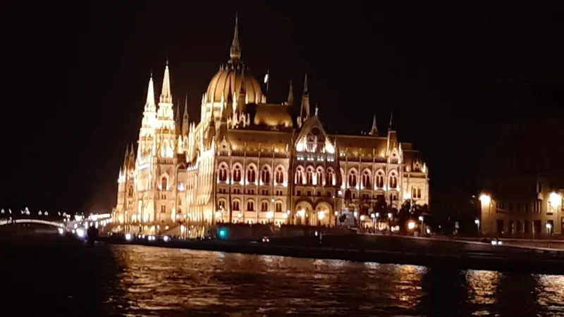 Hungarian Parliament at night