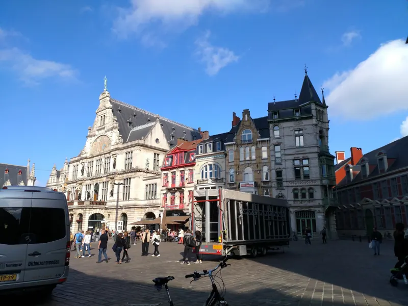 Canal-side houses in Ghent