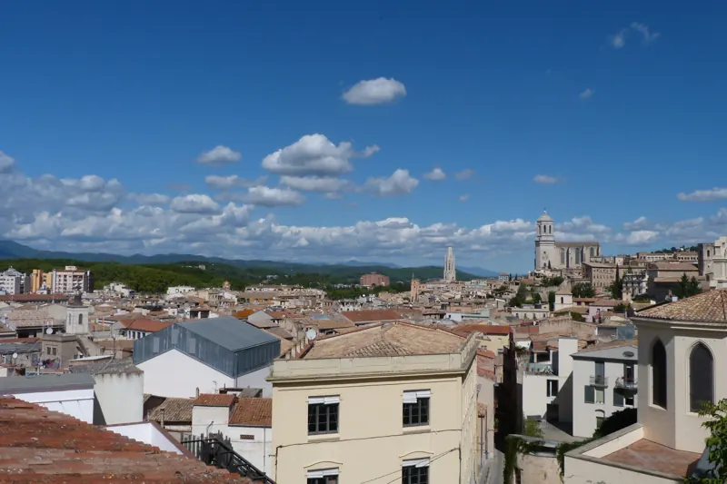 Girona old town panorama