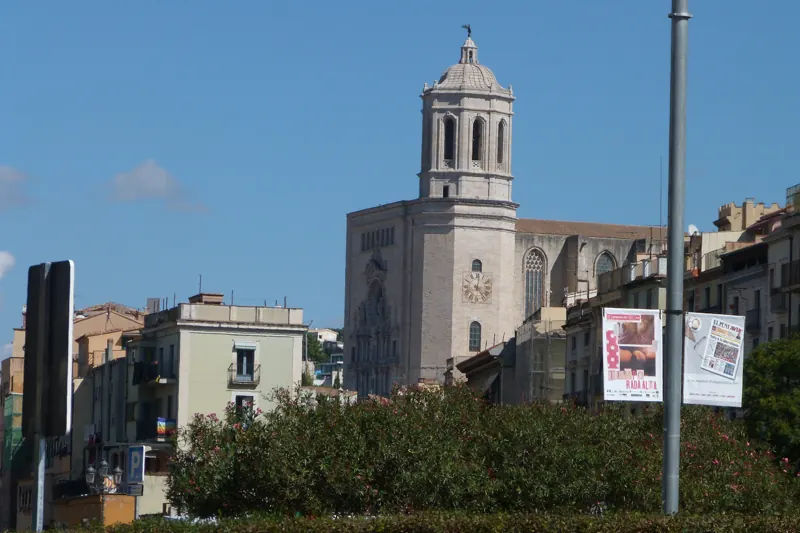 Girona Cathedral above the old town