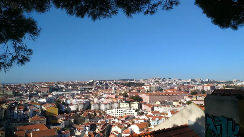 View over Lisbon from a miradouro