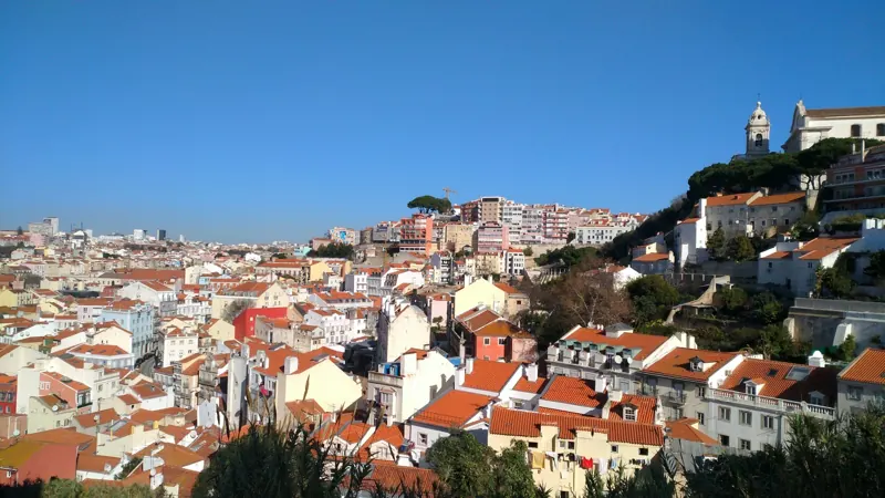 Terracotta roofs of Lisbon