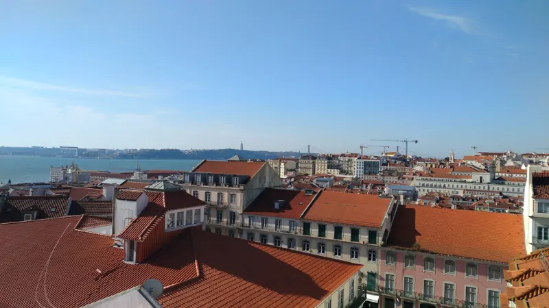 Lisbon rooftops and the Tagus