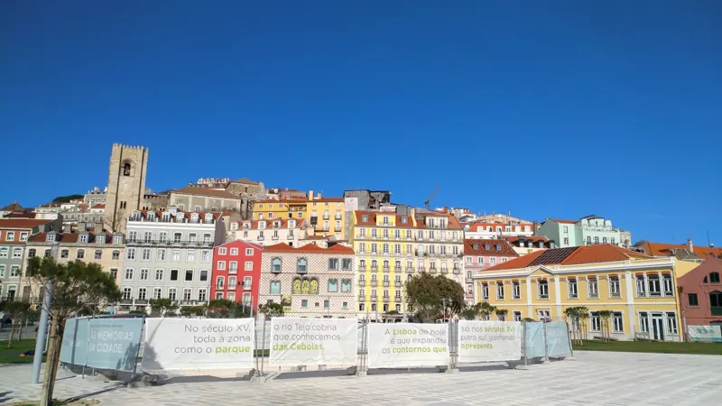 Colourful facades in Lisbon