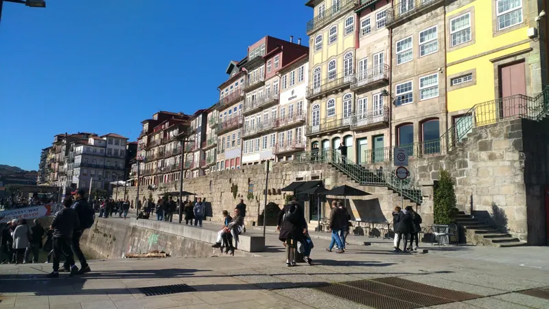 Colourful houses of the Ribeira, Porto