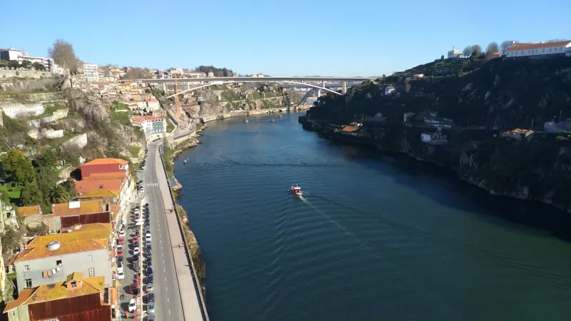 The Douro river in Porto