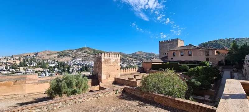 Alhambra towers and gardens