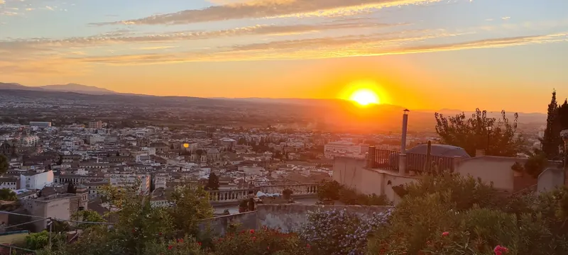 Sunset over Granada