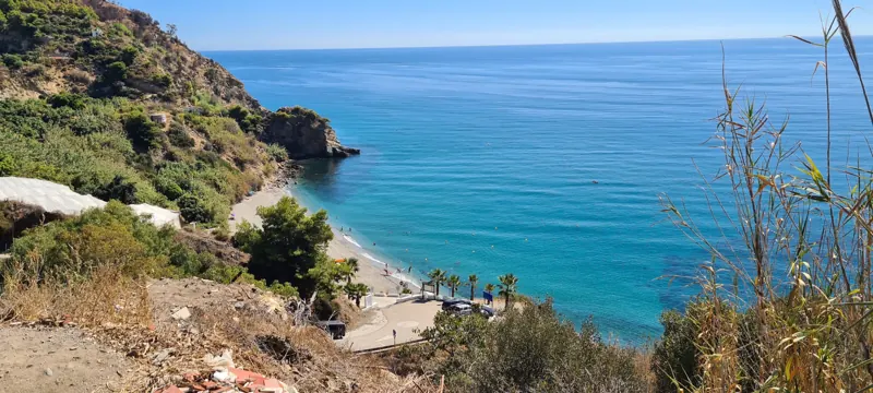 Cliffs and beach near Nerja