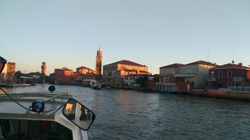 Sunset over the Venetian lagoon