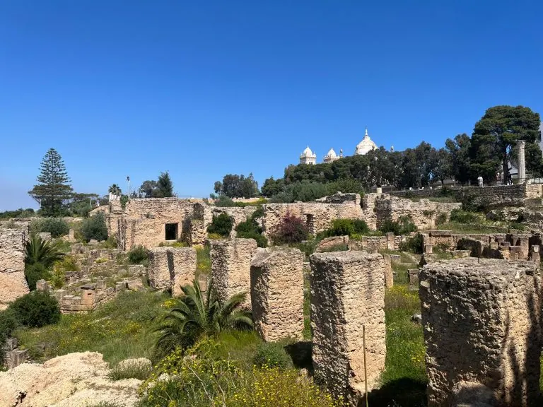 Roman ruins of Carthage in Tunisia