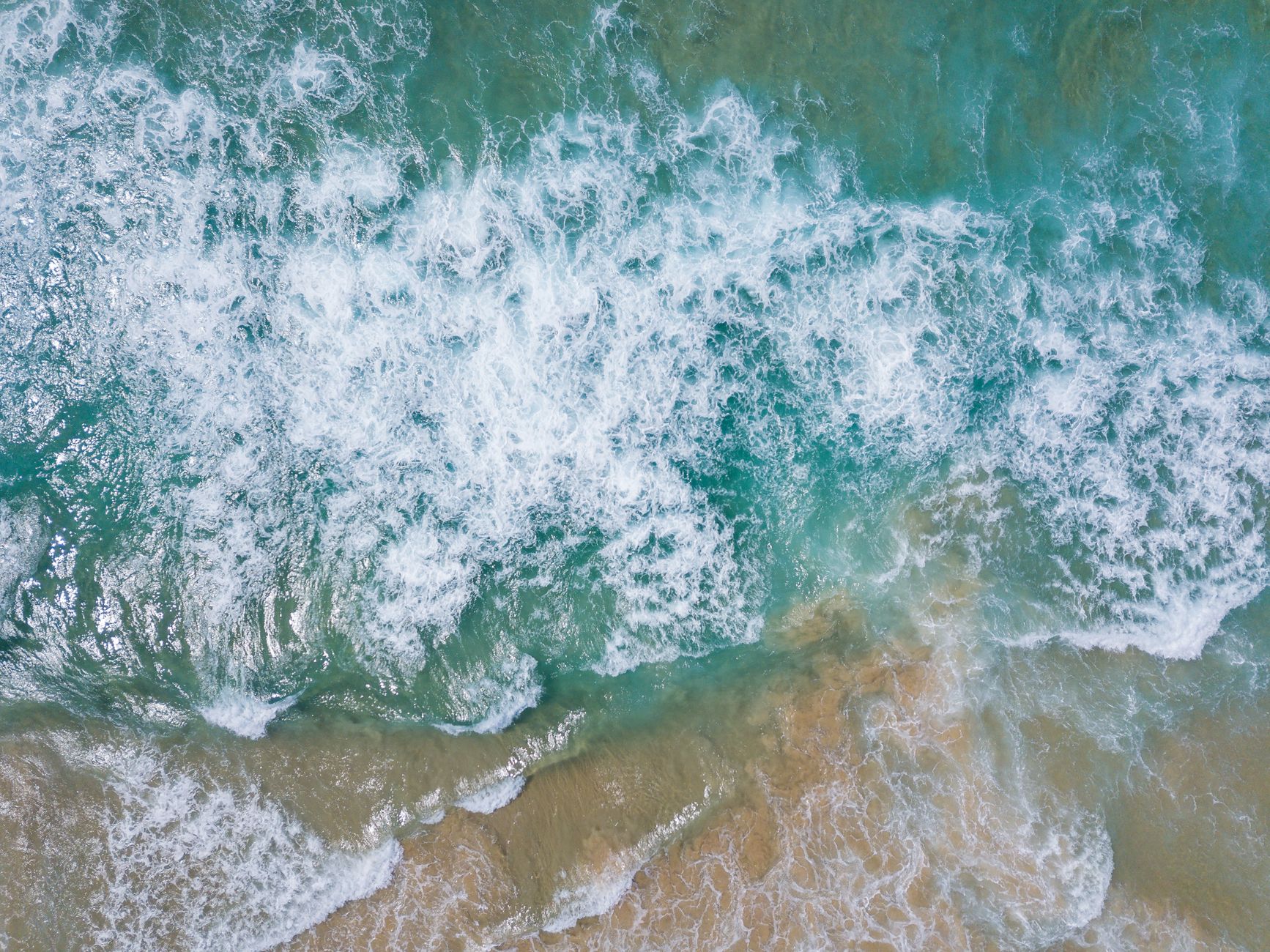 Waves rolling onto an Australian beach