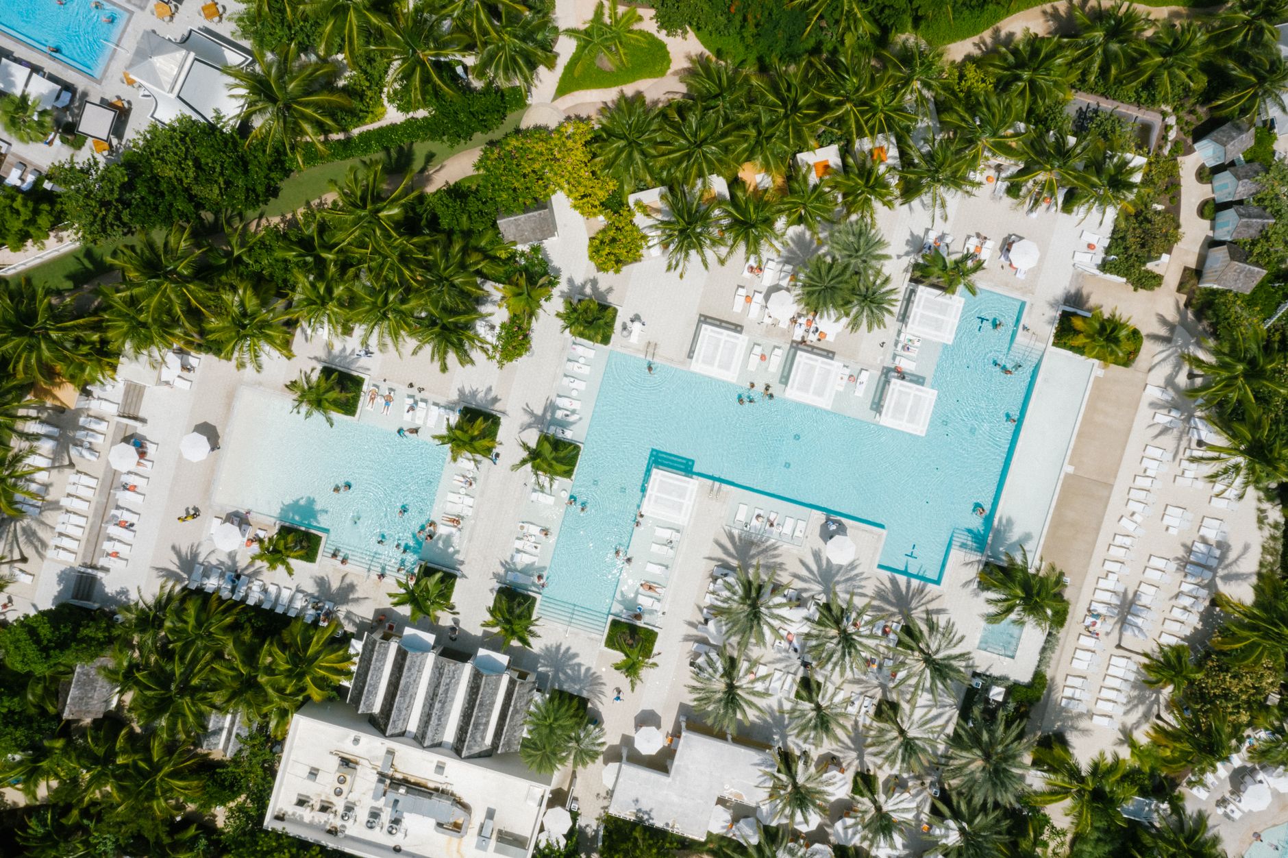 Infinity pool at a luxury hotel