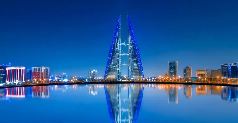 Manama skyline in Bahrain