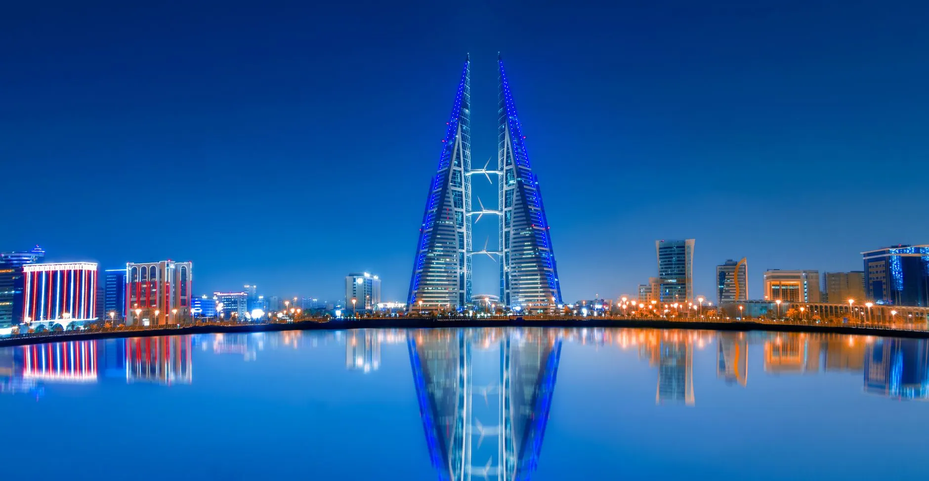 Manama skyline in Bahrain