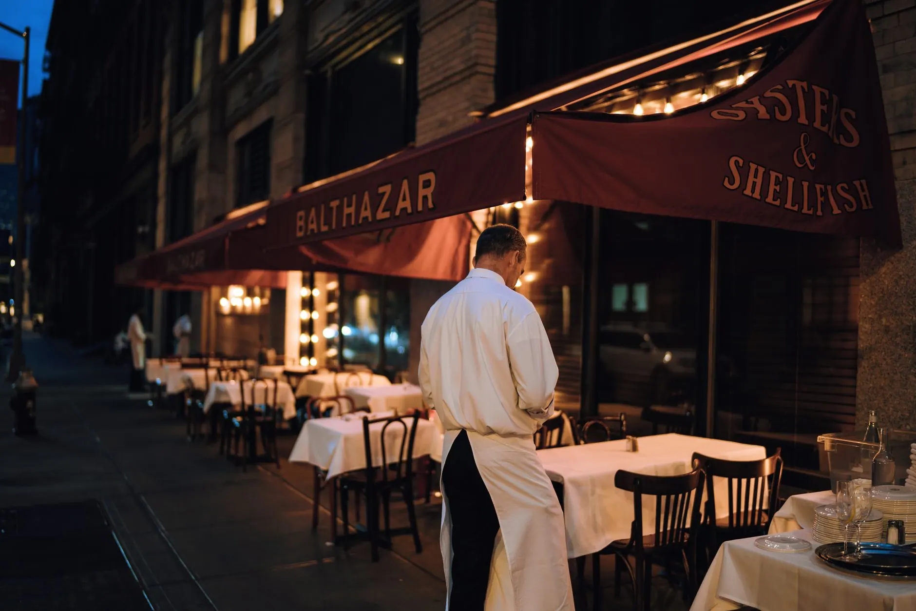 Restaurant interior in New York City