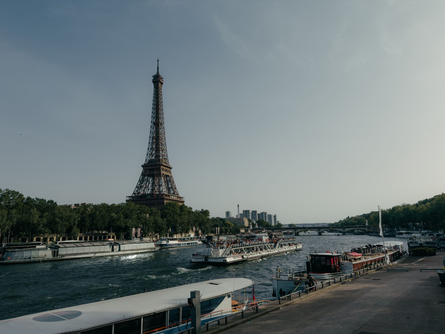 The Seine and the Eiffel Tower in Paris