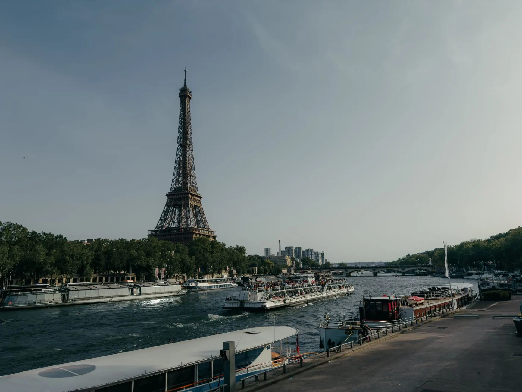 The Seine and the Eiffel Tower in Paris