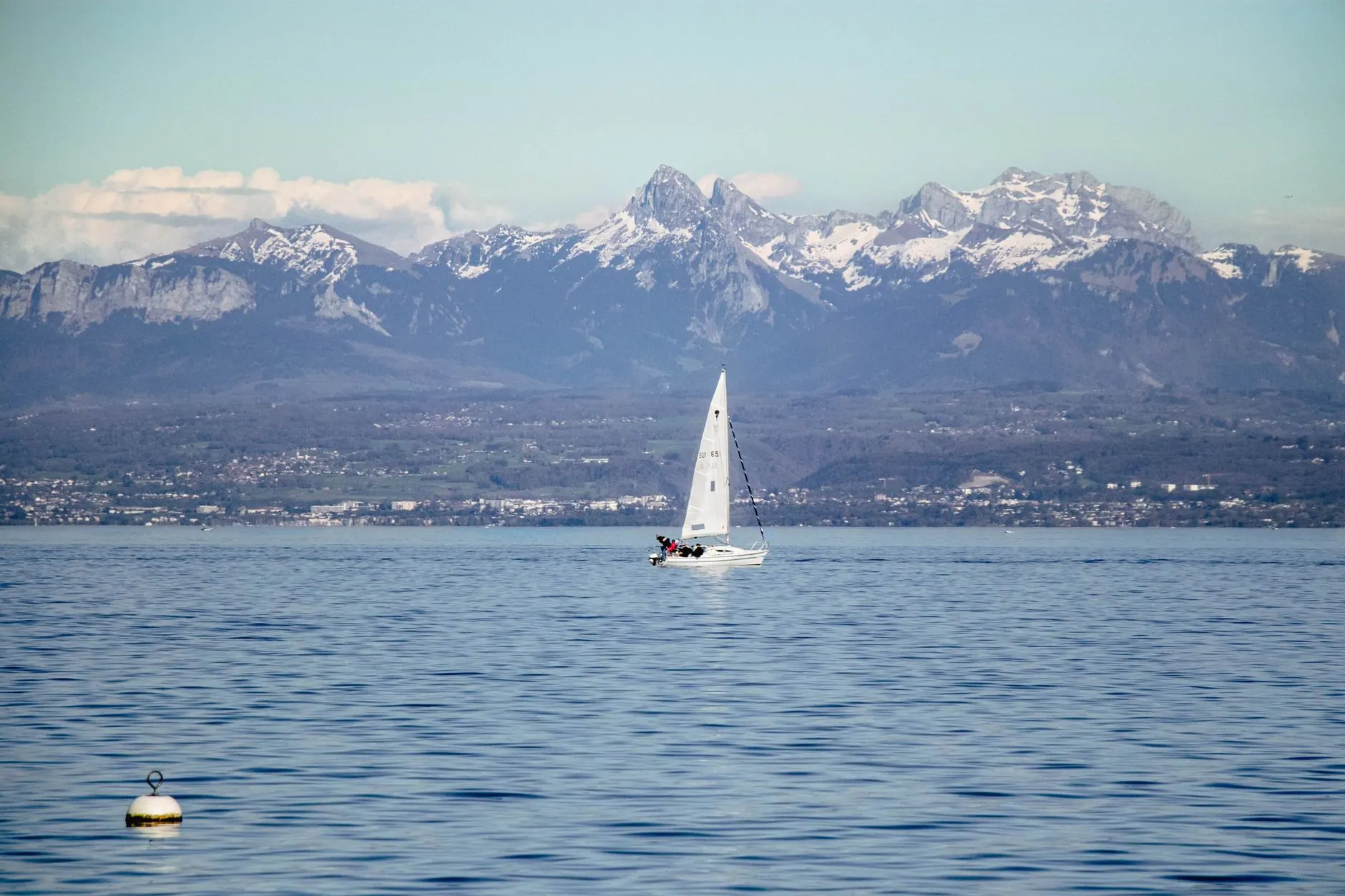 Lake Geneva and the Jet d'Eau