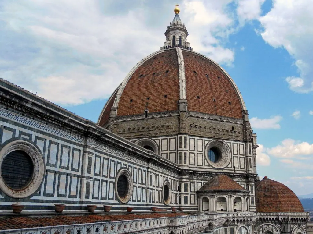 View of Brunelleschi's Dome on Florence Cathedral, a UNESCO World Heritage Site.