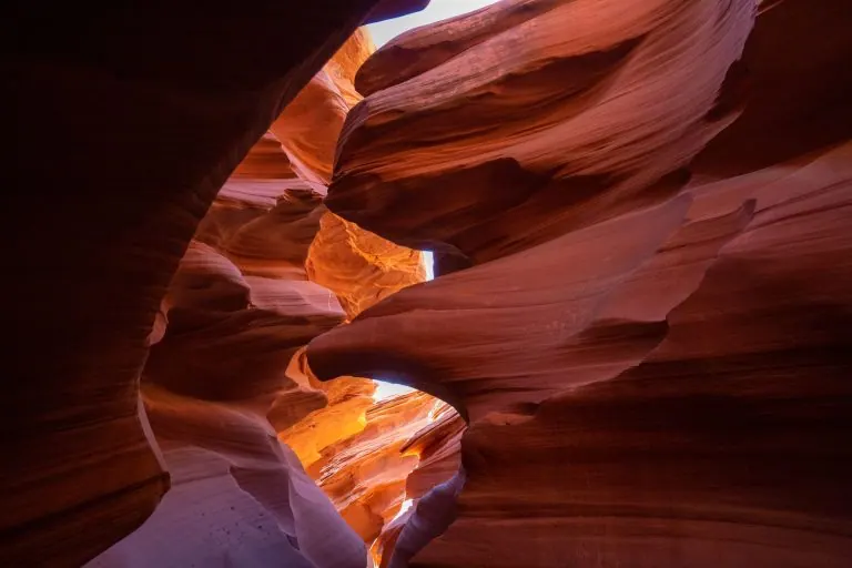 Light beams in Antelope Canyon, Arizona
