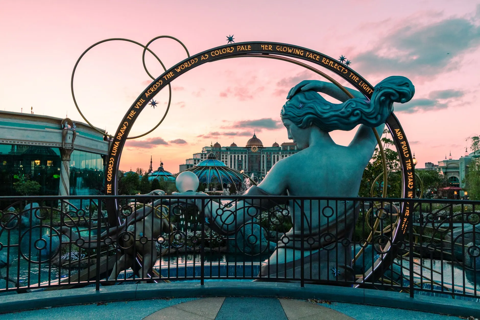 Universal Orlando Resort at sunset