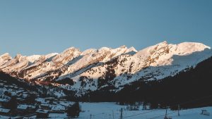 Ski resort in the French Alps