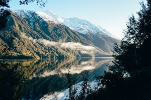 Lake and mountains on New Zealand's South Island