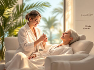 A patient receives a non-surgical liquid facelift at a trusted international clinic offering youthful results without surgery.